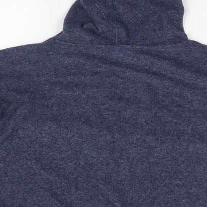 Brand and care label for Nutmeg women’s blue pullover hoodie, size UK 8