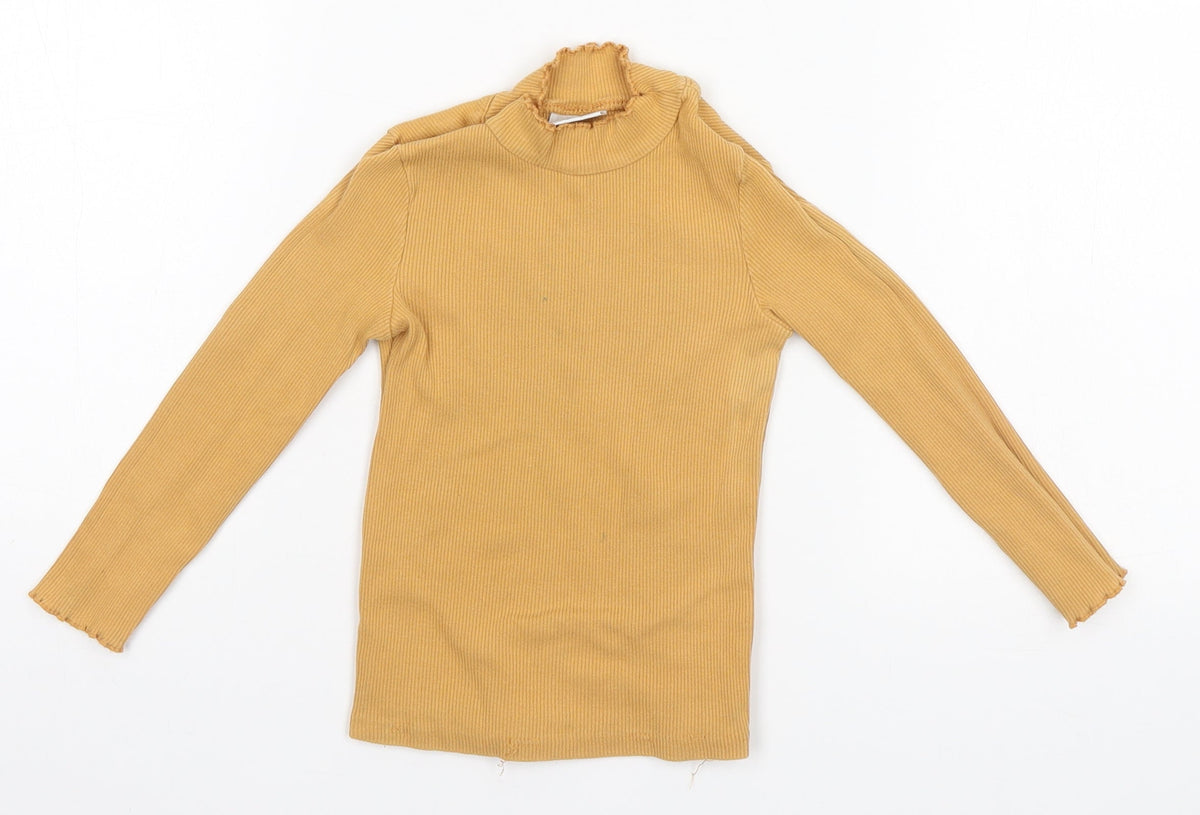 Front view of F&F girls’ orange pullover, size 3-4, years