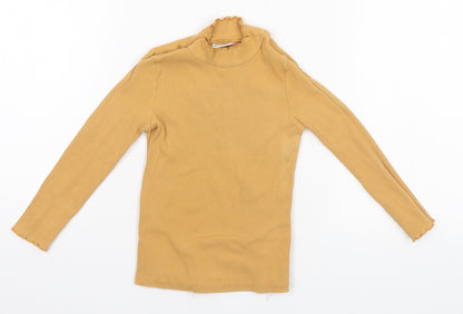 Front view of F&F girls’ orange pullover, size 3-4, years