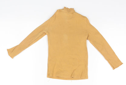 Back view of F&F girls’ orange pullover, size 3-4, years