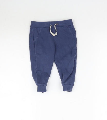 Marks and Spencer Baby Blue   Jogger Trousers Size 9-12 Months