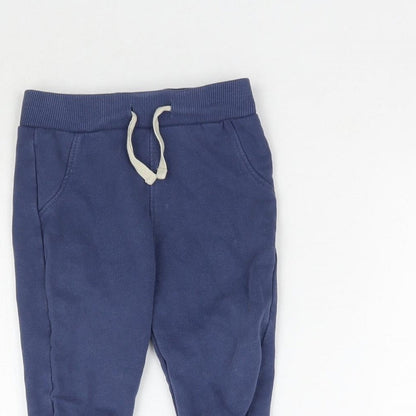 Marks and Spencer Baby Blue   Jogger Trousers Size 9-12 Months