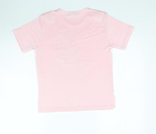 Womens UK Size 10 Pure & Natural Pink Basic T-Shirt