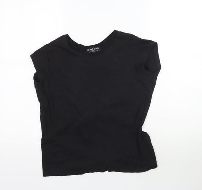 Womens UK Size XS Brave Soul Black Basic T-Shirt