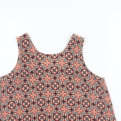 Womens UK Size 8 Atmosphere Multicoloured Basic Blouse