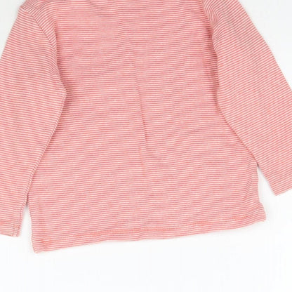 Lupilu Baby Orange Striped  Basic T-Shirt Size 18-24 Months  - Coral