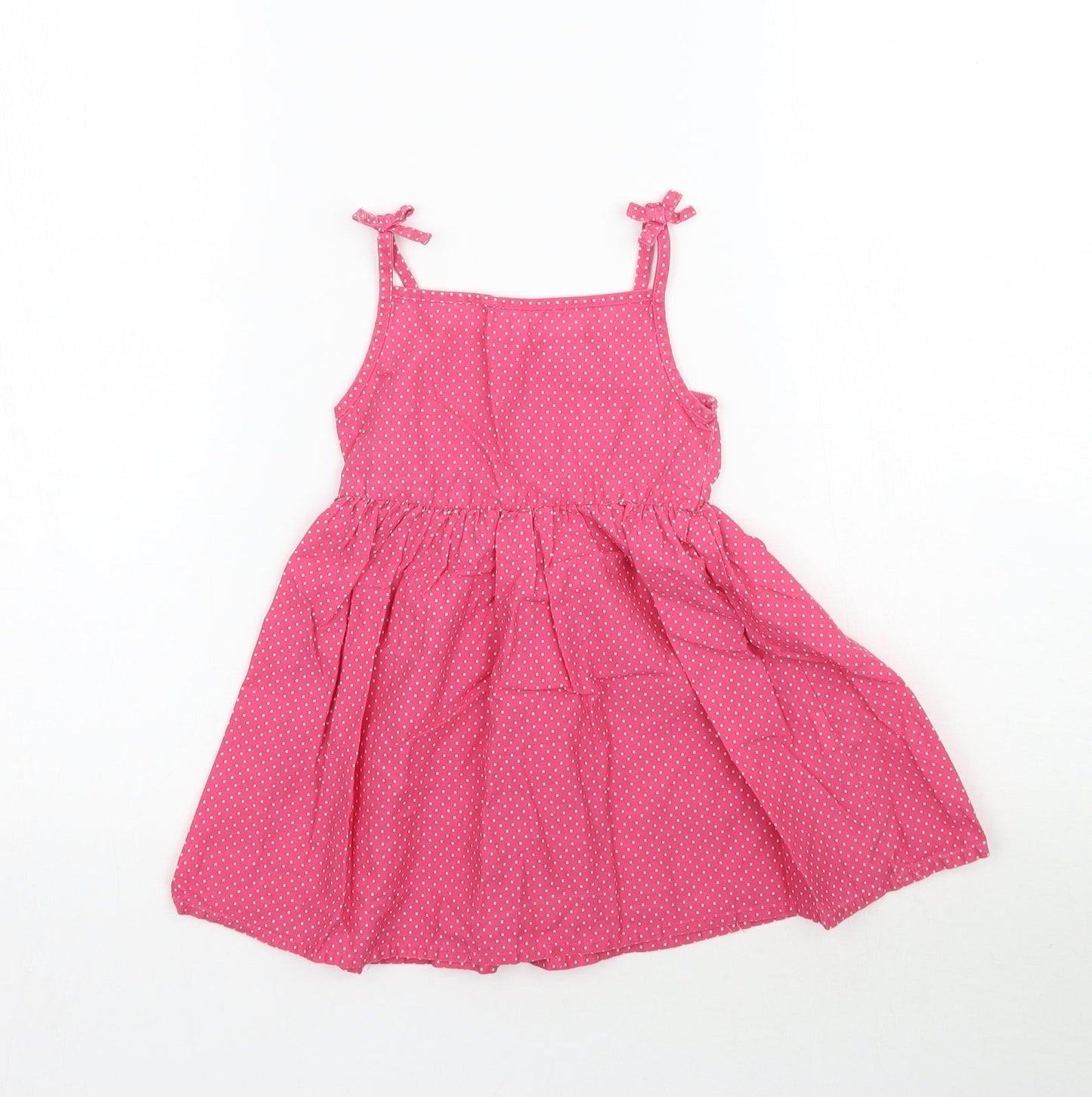 Primark Girls Pink Polka Dot  Fit & Flare  Size 18-24 Months