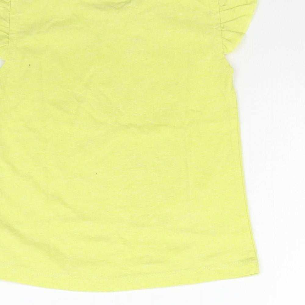 M&Co  Girls Green   Basic T-Shirt Size 18-24 Months  - Love
