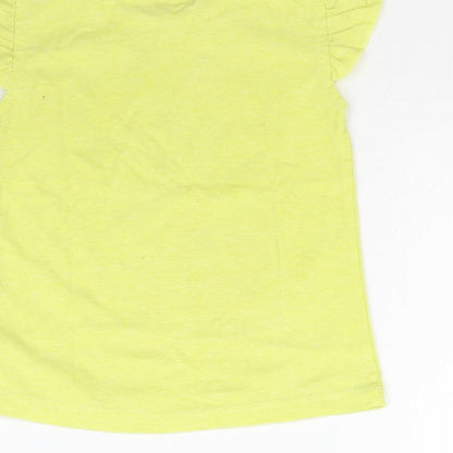 M&Co  Girls Green   Basic T-Shirt Size 18-24 Months  - Love