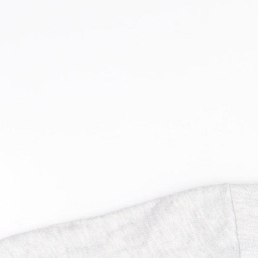 Close-up detail of Pure Baby Baby Grey Babygrow One-Piece, size 12-18, Months