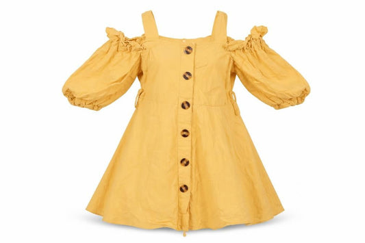 Preworn  Girls Yellow   A-Line  Size 3 Years