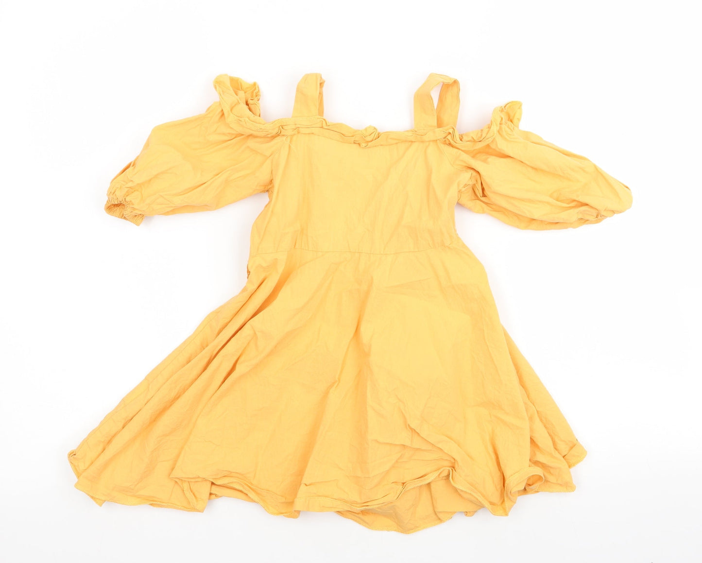 Preworn  Girls Yellow   A-Line  Size 3 Years