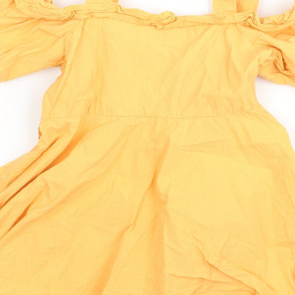 Preworn  Girls Yellow   A-Line  Size 3 Years