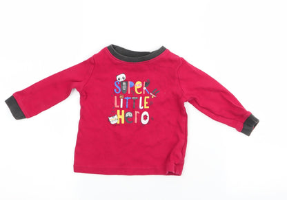 George   Red   Basic T-Shirt Size 9-12 Months