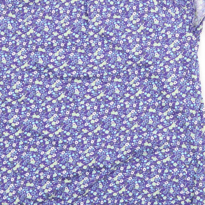 Womens UK Size 8 TU Blue Basic T-Shirt