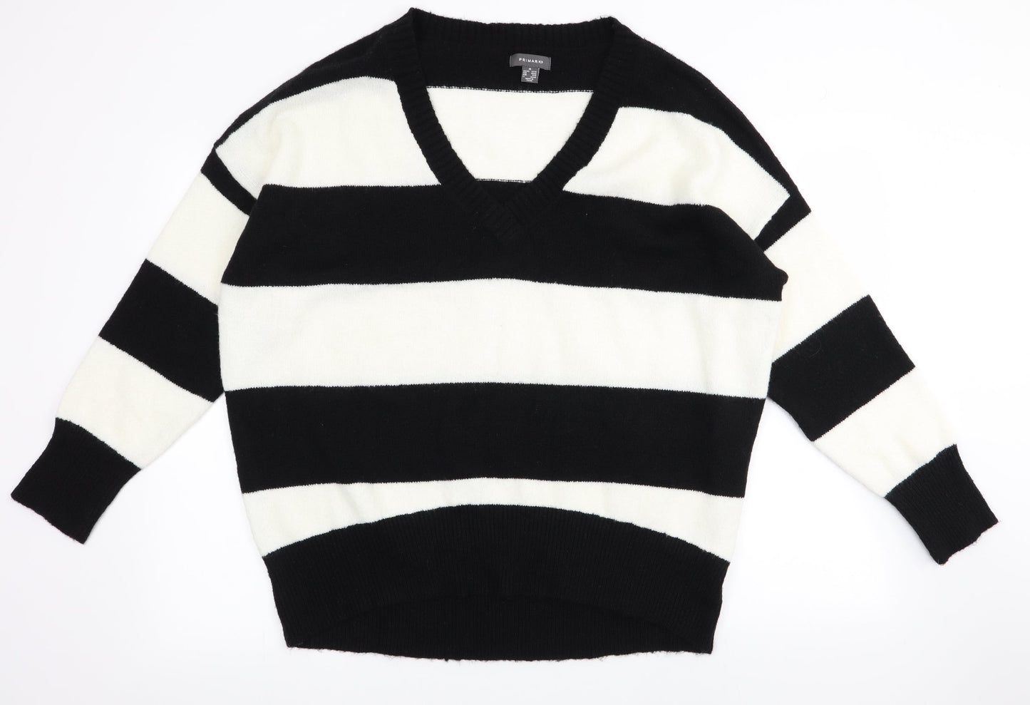 Primark  Womens Beige Striped  Pullover Jumper Size M