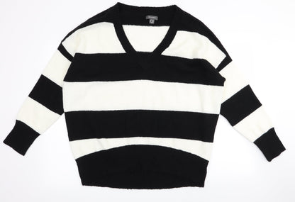 Primark  Womens Beige Striped  Pullover Jumper Size M
