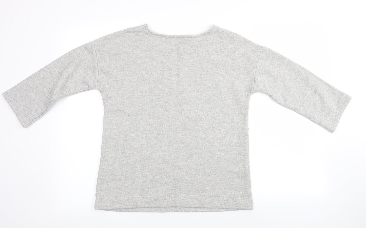 Tu  Womens Grey Floral  Pullover Jumper Size 10