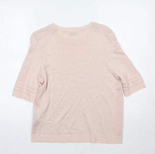Womens UK Size 12 Per Una Pink Pullover Jumper