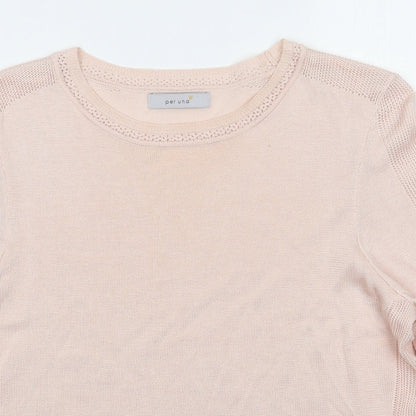 Womens UK Size 12 Per Una Pink Pullover Jumper