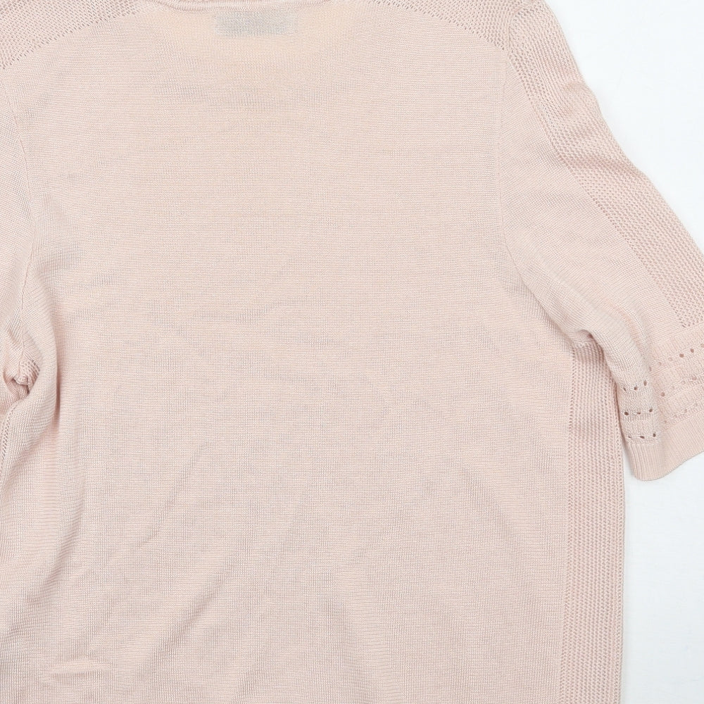 Womens UK Size 12 Per Una Pink Pullover Jumper