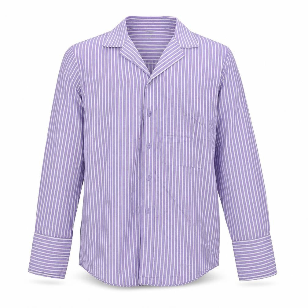 Mens UK Size 15.5 Taylor & Wright Purple  Button-Up Long Sleeve Casual Shirt