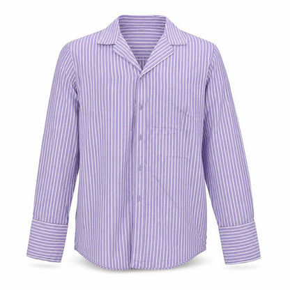 Mens UK Size 15.5 Taylor & Wright Purple  Button-Up Long Sleeve Casual Shirt