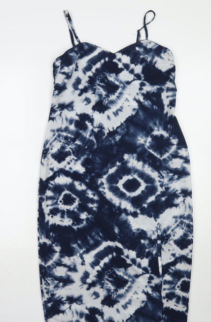 Primark Womens Blue Tie Dye  A-Line  Size 6