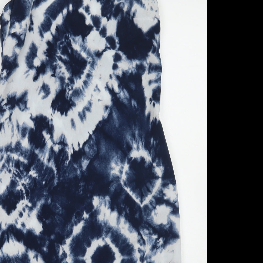 Primark Womens Blue Tie Dye  A-Line  Size 6