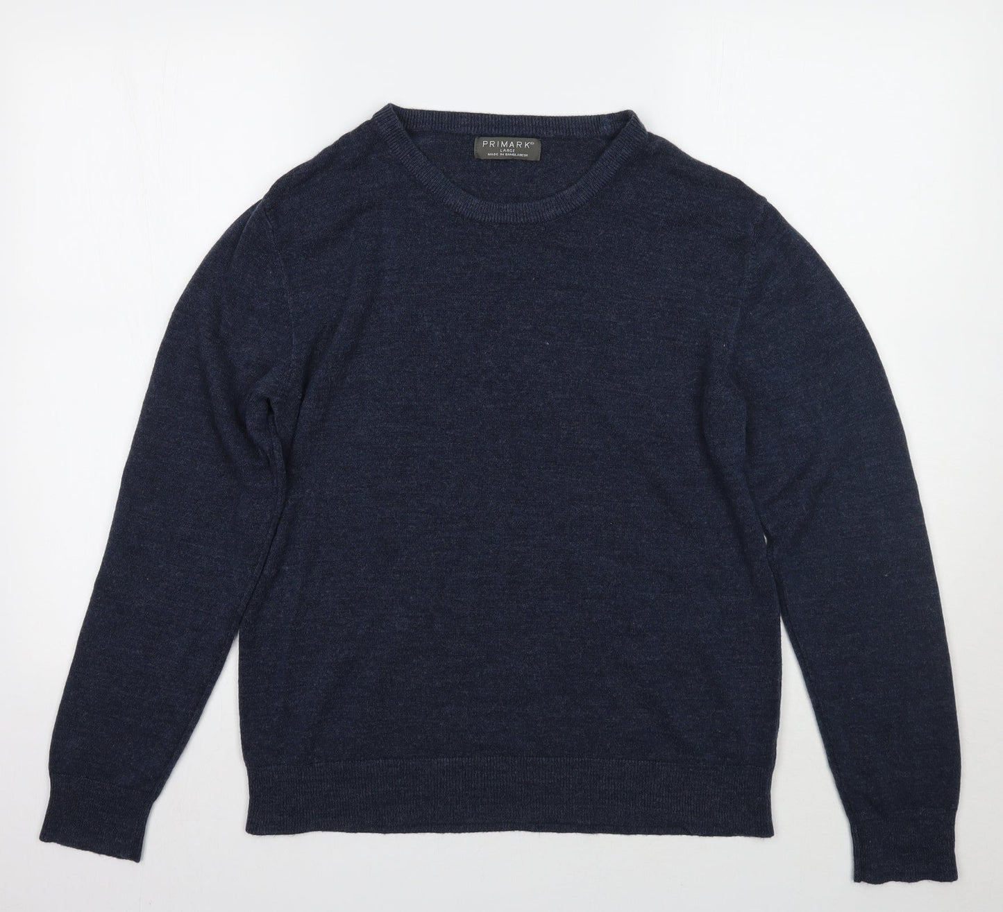 Primark Mens Blue   Pullover Jumper Size L