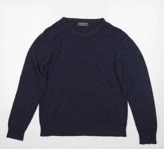 Primark Mens Blue   Pullover Jumper Size L
