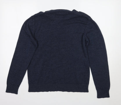 Primark Mens Blue   Pullover Jumper Size L