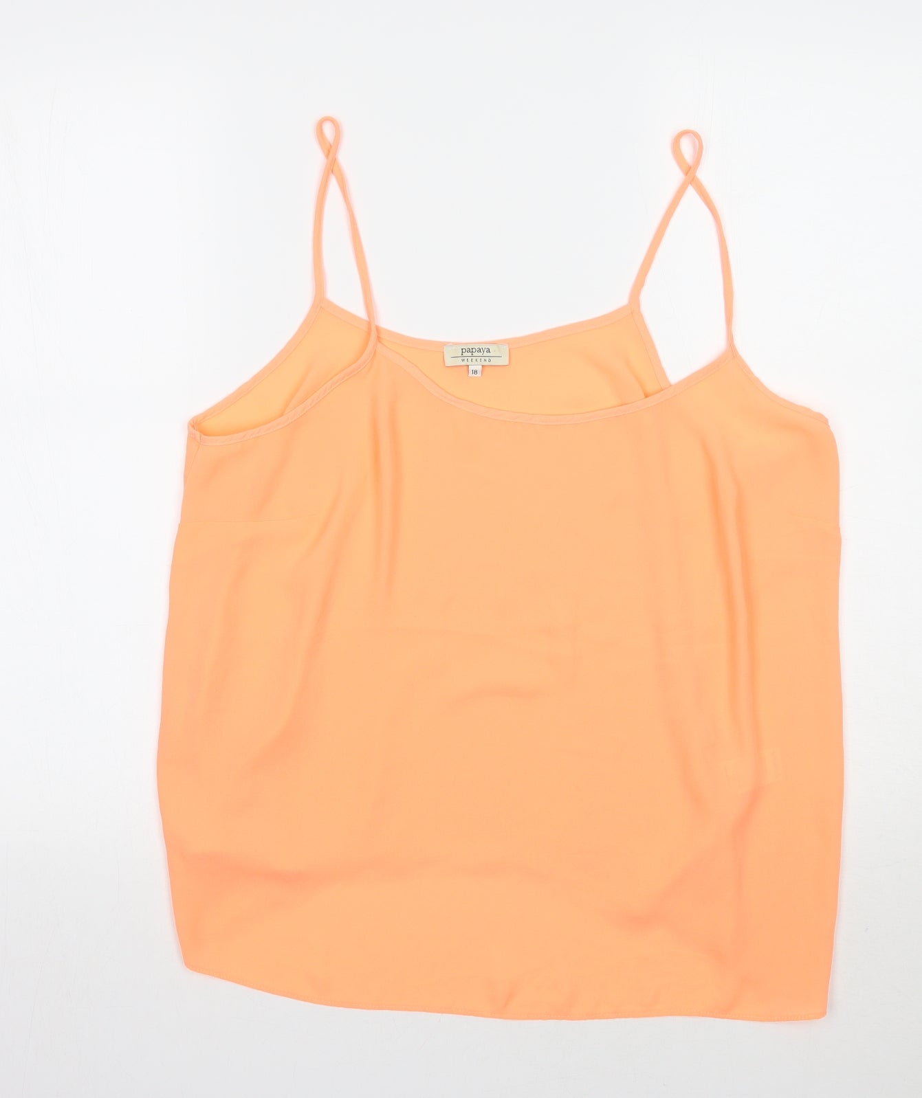 Papaya Womens Orange   Basic Tank Size 18