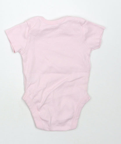 Pure Baby Girls Pink Polka Dot  Babygrow One-Piece Size 3-6 Months
