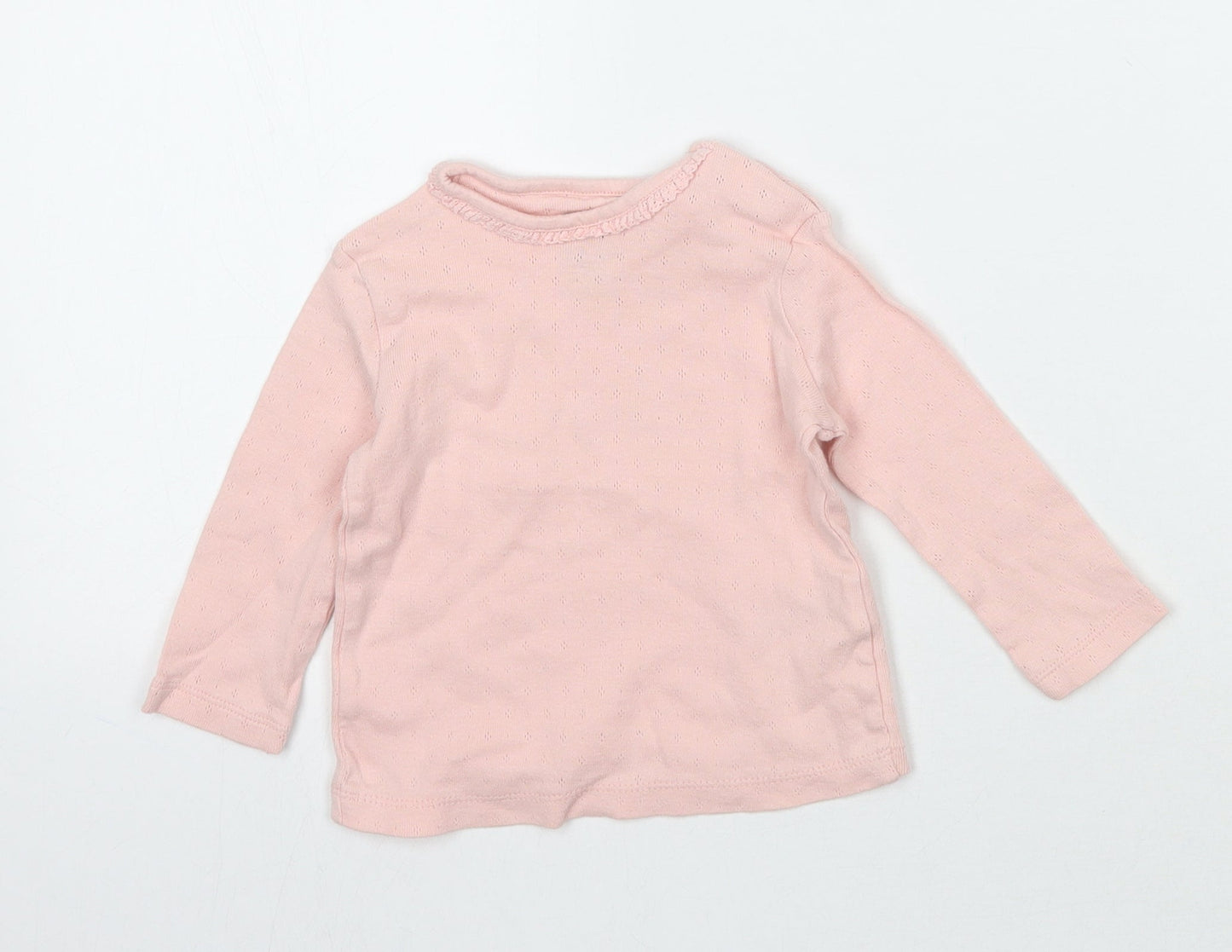 Fred&flo Girls Pink   Basic T-Shirt Size 3-6 Months