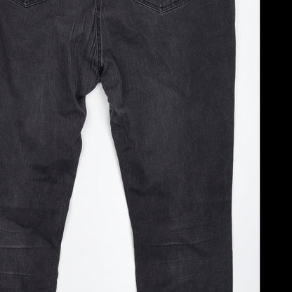 Womens UK Size 42 in Preworn Extra-Slim Fit Skinny Black Jeans
