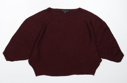 F&F Womens Brown  Knit Pullover Jumper Size 8