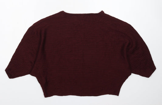 F&F Womens Brown  Knit Pullover Jumper Size 8