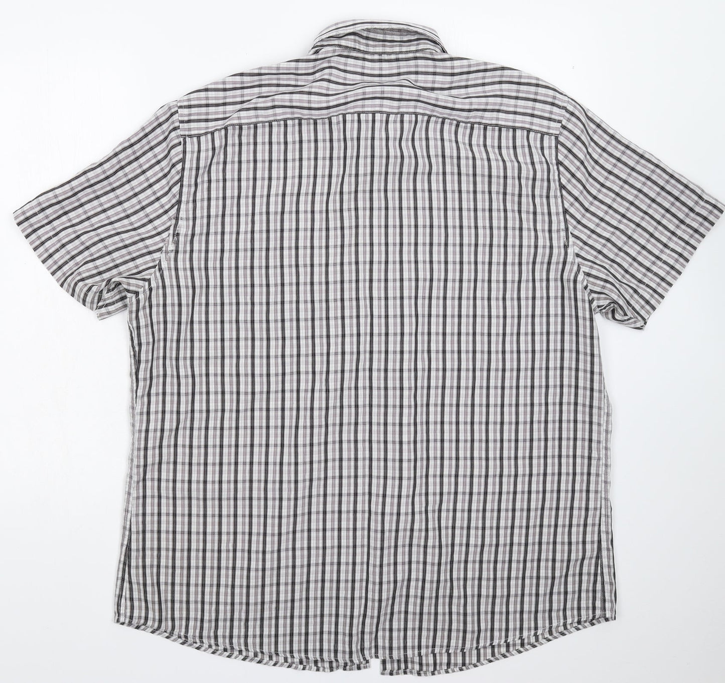 Atlantic Bay Mens Multicoloured Check   Button-Up Size XL