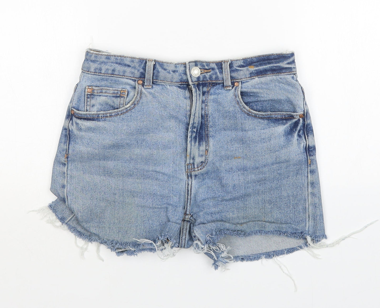 Denim Co. Womens Blue  Denim Hot Pants Shorts Size 8