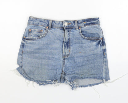 Denim Co. Womens Blue  Denim Hot Pants Shorts Size 8