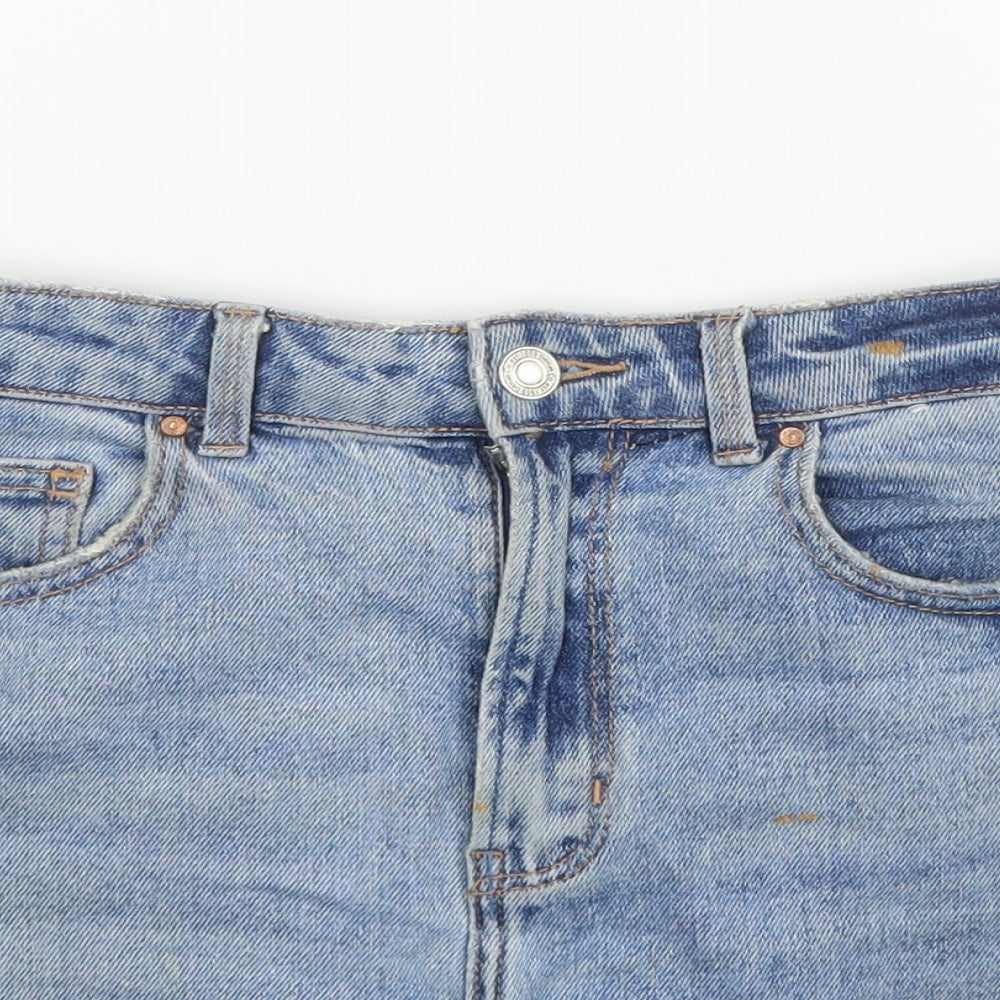 Denim Co. Womens Blue  Denim Hot Pants Shorts Size 8