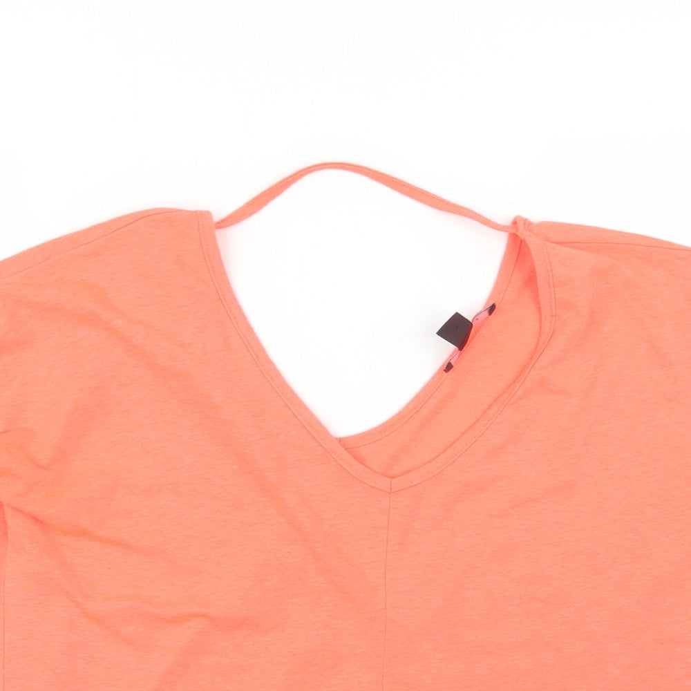 Womens UK Size 8 Atmosphere Orange Basic T-Shirt