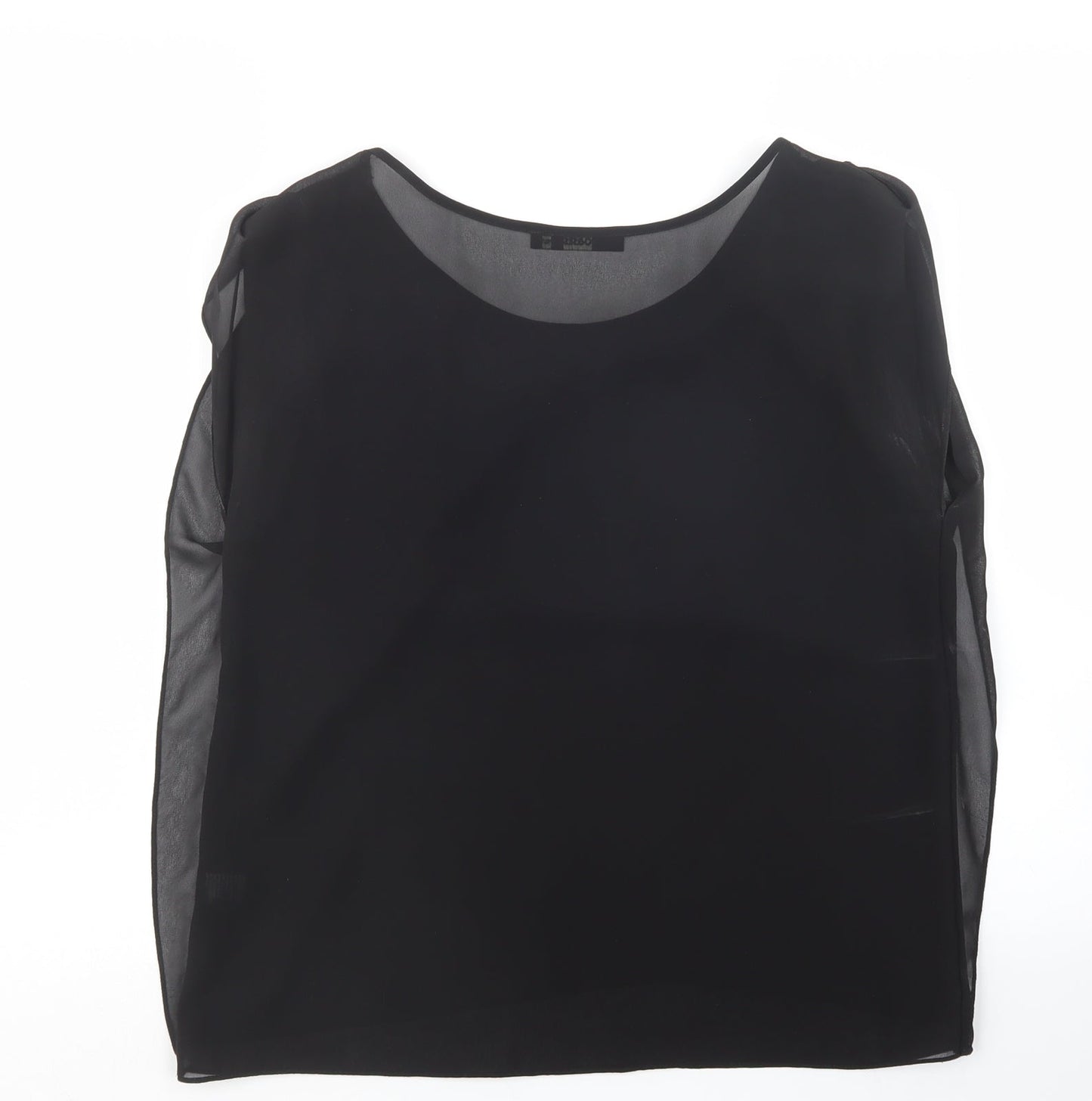 Womens UK Size 10 Oasis Black Basic Blouse