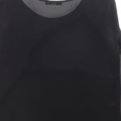 Womens UK Size 10 Oasis Black Basic Blouse