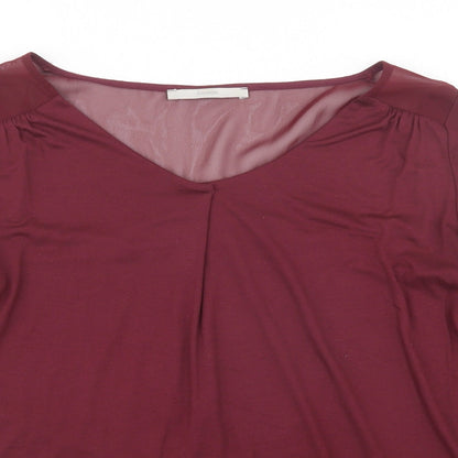 George Womens Purple   Basic Blouse Size 12