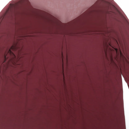 George Womens Purple   Basic Blouse Size 12