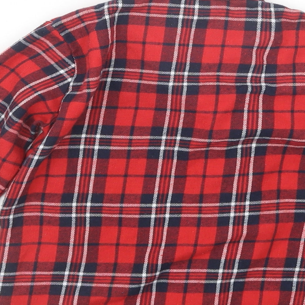 In the Style Girls Red Check  Basic Button-Up Size 4 Years