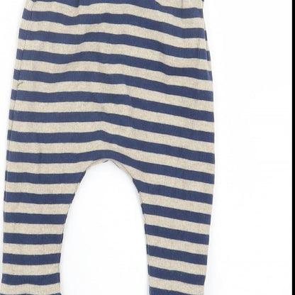 NEXT Boys Blue Striped  Capri Trousers Size 6-9 Months