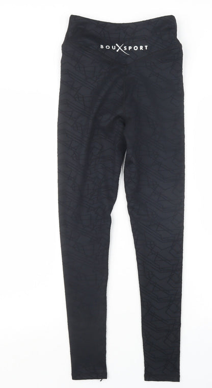 Boux Sport Womens Black   Capri Leggings Size 6 L25.5 in